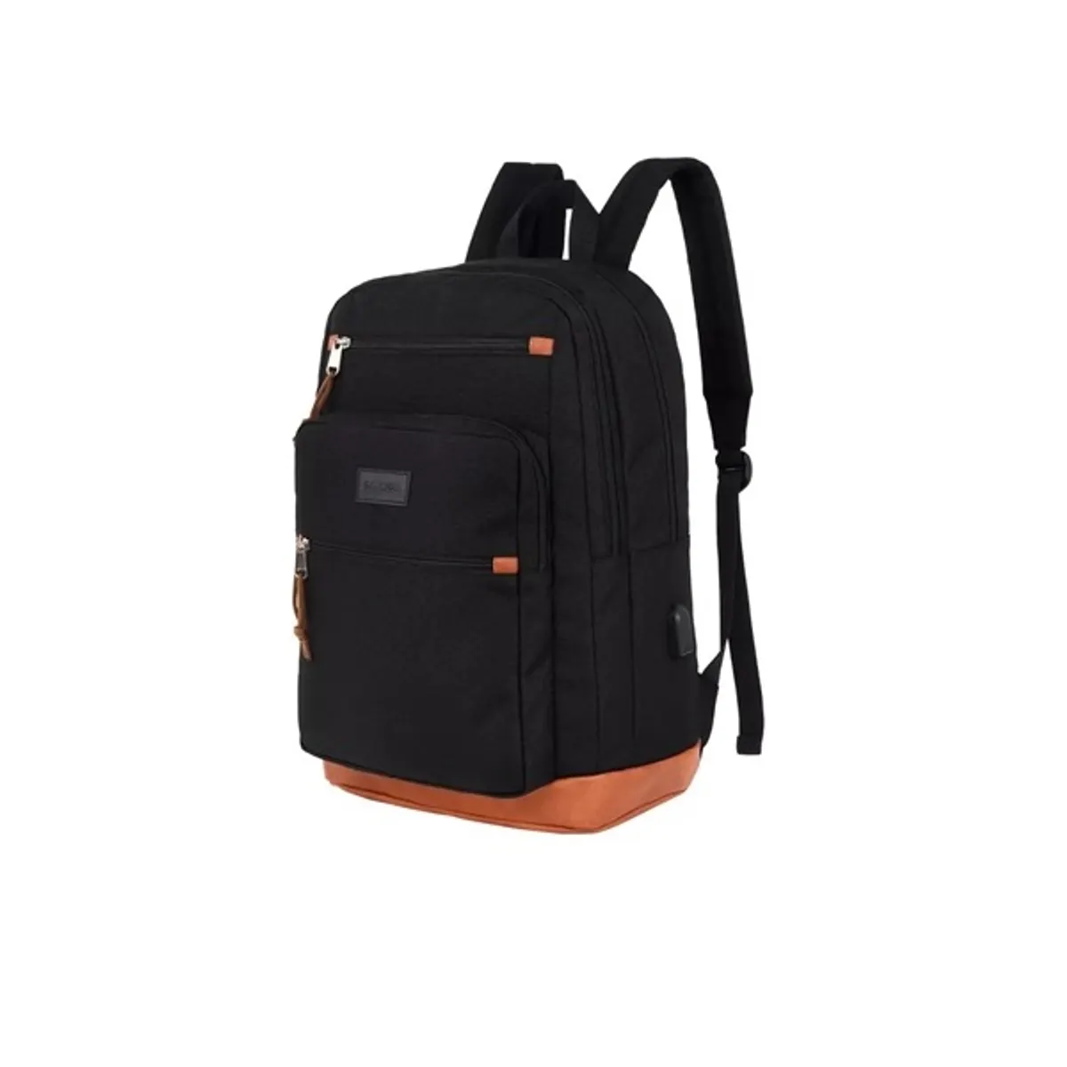CANYON CNS-BPS5BBR1 BPS-5 hátizsák 15,6" notebook kompatibilitás, poliészter külső, párnázott laptop zseb, fekete-narancs #5