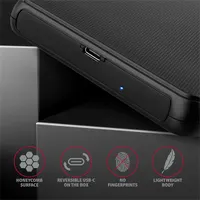 Axagon EE25-SLC Slide box 2.5" külső USB-C HDD és SSD ház fekete #5