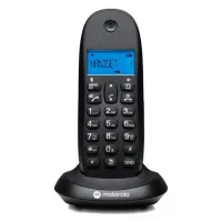 MOTOROLA 107C1001CB C1001CB dect telefon fekete kihangosítható van kézibeszélővel bővíthető van hívófél azonosítás van