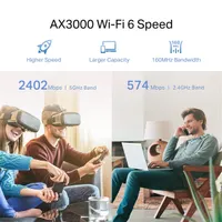 TP-LINK RE705X Wi-Fi 6 kiterjesztő 574 és 2402 Mbps Gigabit LAN 802.11ax WPA3 #5