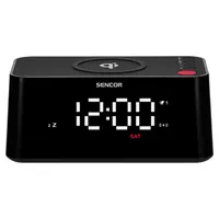 Sencor 35056747 ébresztőóra Qi töltővel 3,9" LED kijelző #3