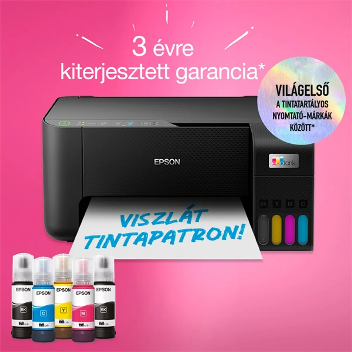 EPSON C11CJ67434 EcoTank L3270 fekete tintasugaras WiFi ePrint eFax Web 100 lapos bemeneti 30 lapos kimeneti #8