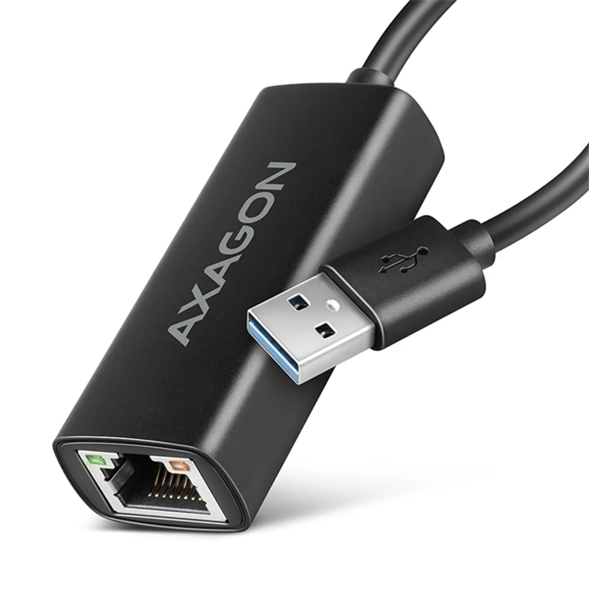 AXAGON ADE-AR usb-a gigabit ethernet adapter fekete 15 cm rj45 usb 3.2 a #1