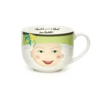 Kikkerland CU305 Erzsébet királynő bögre porcelán fehér kép mosogatógép és mikrohullámú sütő kompatibilis