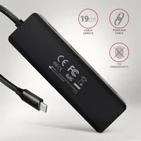 AXAGON HUE-C1C USB-C hub 4x USB-A 5Gbps 19 cm kábel #5