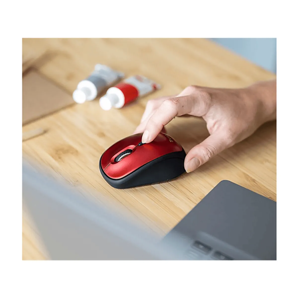 Trust 24550 Yvi red kompakt vezeték nélküli optikai egér 2,4 GHz RF DPI 800 1600 USB vevőegység #5