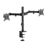 SBOX LCD-352-2-2 duál asztali monitortartó konzol 17"-32" 9 kg monitoronként kábelrendezés VESA 75x75 100x100 dönthető forgatható #2