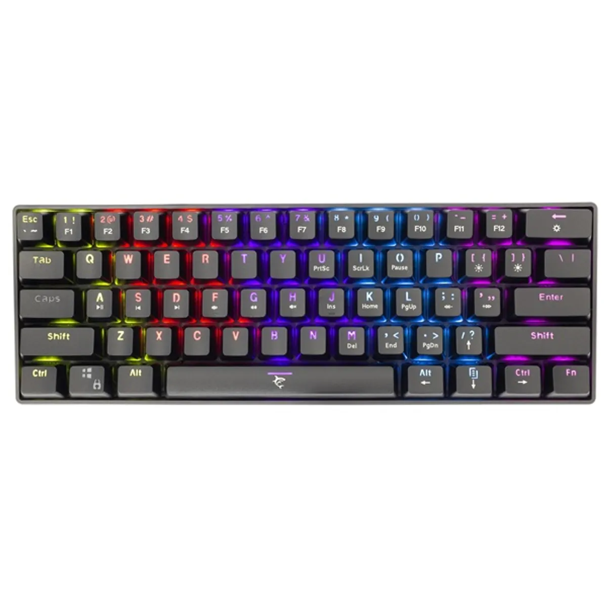 White Shark WS GK-2022B-BL-HU Shinobi GK-2022B 60 százalékos mechanikus kék switchek magyar kiosztás USB-C RGB világítás állítható lábak levehető kábel #2