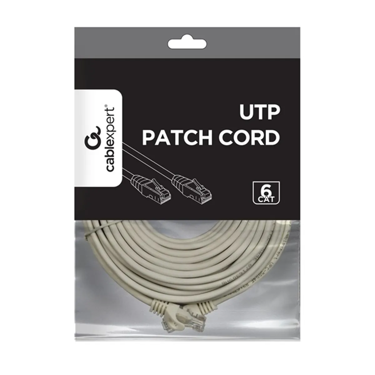 Gembird PP6U-20M UTP CAT6 patch kábel 20 m szürke RJ45 #4