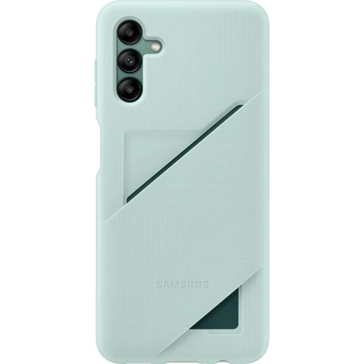 Samsung EF-OA047TGEG kártyatartós tok szilikon zöld Galaxy A02S #3