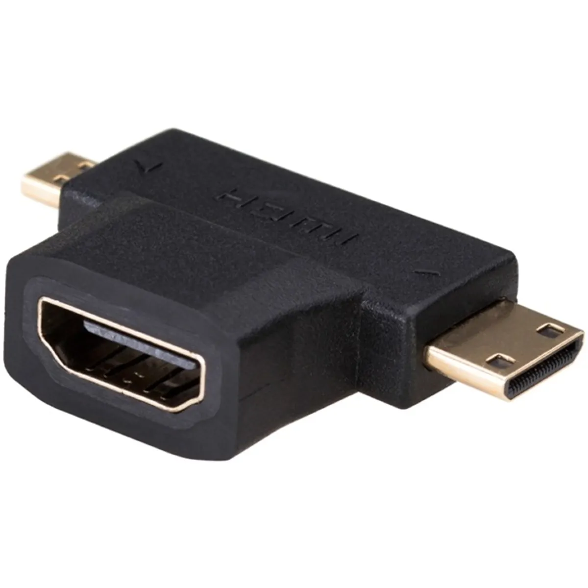 AKYGA AK-AD-23 HDMI miniHDMI microHDMI adapter fekete #1