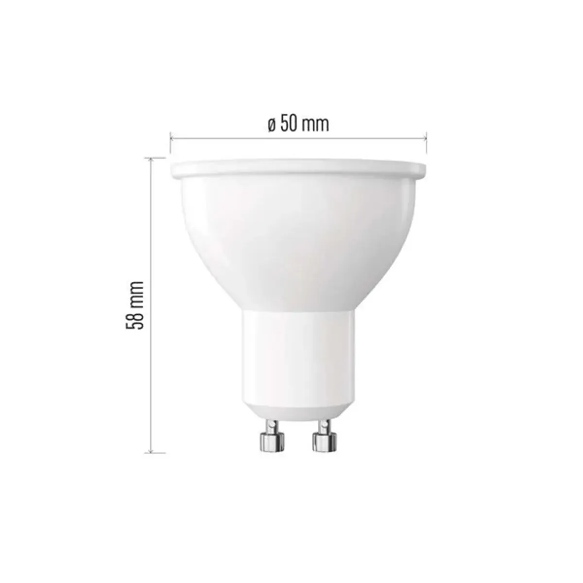 EMOS ZQ8255D LED izzó GU10 7W 800 lm 4000 K természetes fehér dimmelhető #3