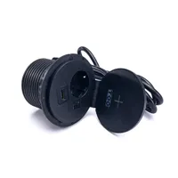 Too GPS-103-1B süllyesztett hálózati elosztó fekete 1x Schuko Usb-A Hdmi Usb-C 1.8 m ip20 Qi 5W Usb töltő 5V 2.4A #2
