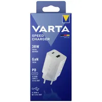 VARTA 57955101111 Speed Charger GaN PD USB C 20W és USB A 18W Fehér #3