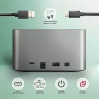 AXAGON ADSA-DC duál dokkoló 2x sata 2.5" 3.5" usb-c 5gbps #7