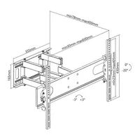 STELL 35057200 SHO 4620 kihúzható fali konzol 37"-70" VESA 600x400 max 35 kg #5