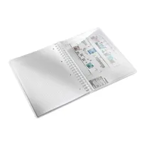 LEITZ 46380023 Spirálfüzet A4 80 lap kockás rózsaszín PP borító mikroperforált lefűzhető FSC #3