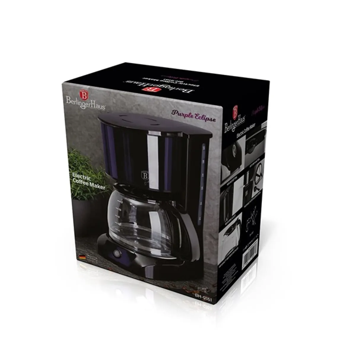 Berlinger Haus BH-9161 filteres kávéfőző Lila 1,5 L 12 csésze 800 W Melegentartó Van #2