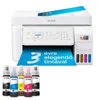Epson C11CJ65413 EcoTank L5316 4 színű tintasugaras 5760x1440 DPI 15 oldal percenként színes 33 oldal percenként fekete-fehér Wi-Fi, fax