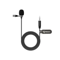 SBOX PM-402 Csiptetős mikrofon Fekete 3,5 mm jack