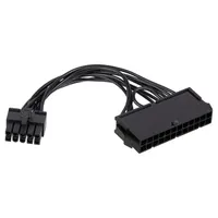 AKYGA AK-CA-76 adapter 24-pin m 10-pin f 10 cm P1 fekete