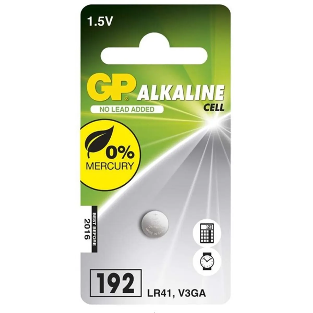 GP Batteries B13921 LR41 gombelem alkáli 1 #1