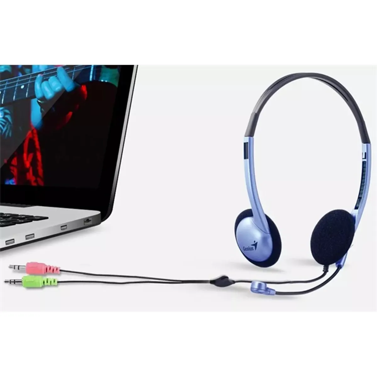 Genius 31710037103 HS-02B Headset Kék PC 3.5mm vezetékes #3