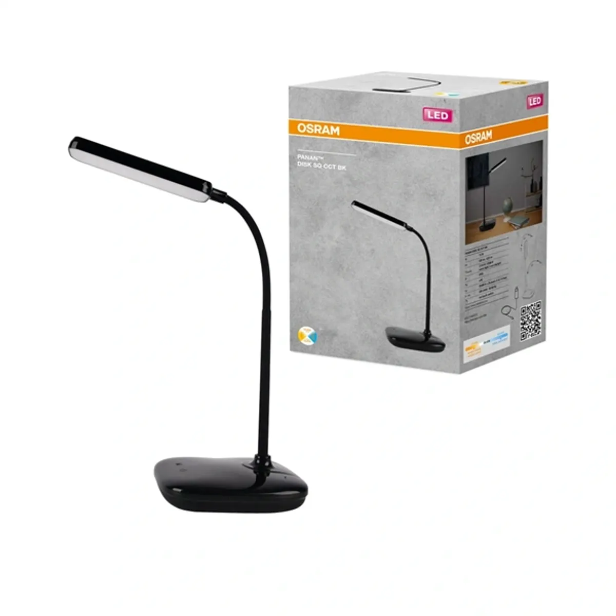 OSRAM 4099854475153 Asztali lámpa fekete 12 W LED integrált #1