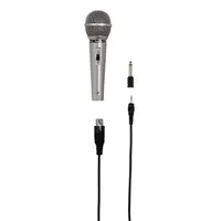 Hama 00046040 DM-40 ezüst kézi karaoke mikrofon 300 cm 3,5 mm #1