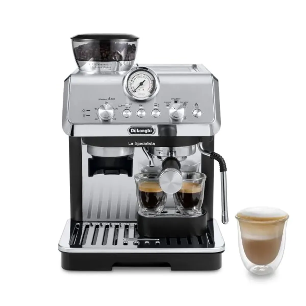DELONGHI 132126043 La Specialista Arte Rozsdamentes acél fekete 1,7 L 15 bar Beépített darálógép #1