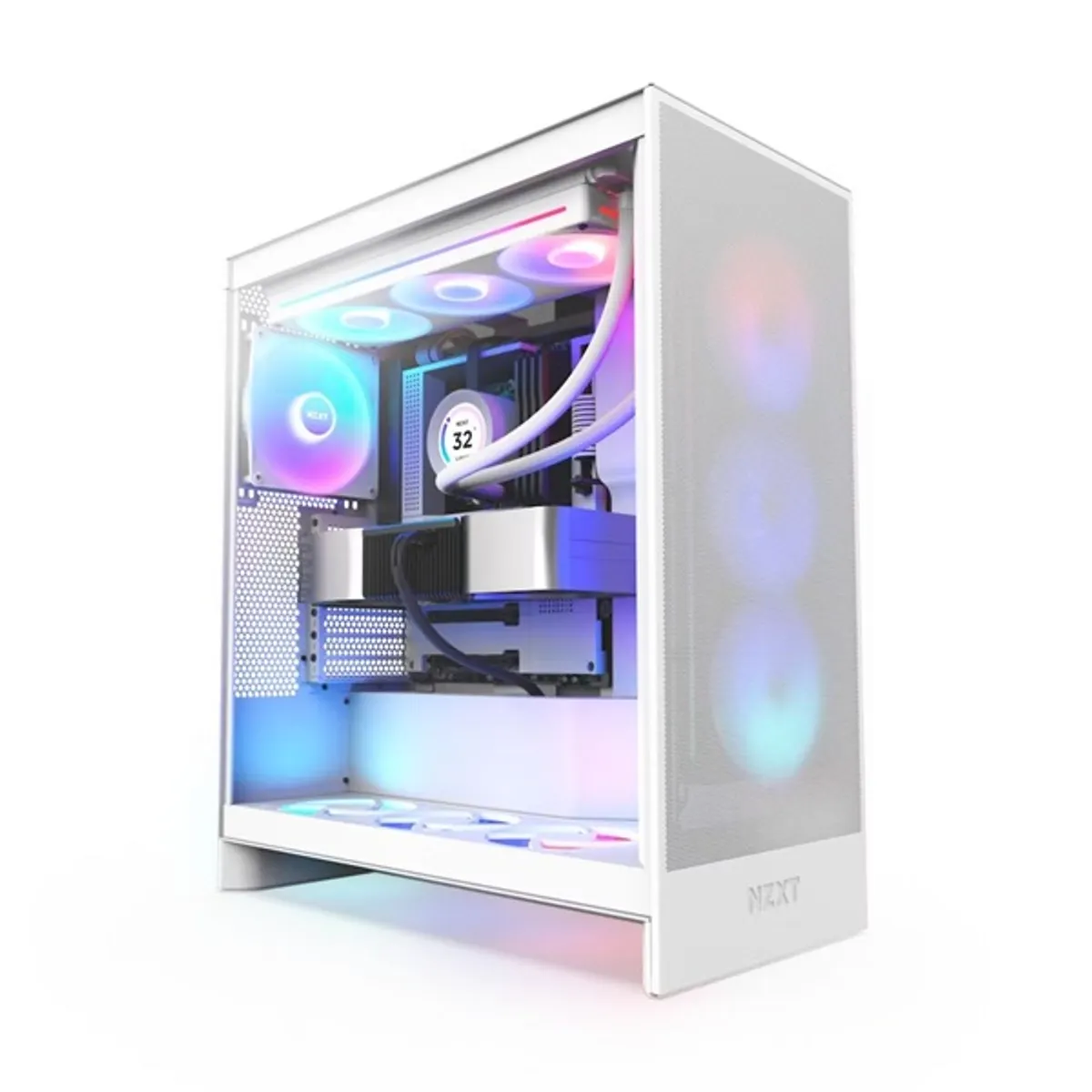 NZXT CM-H72FW-R1 H7 Flow RGB fehér ATX #1