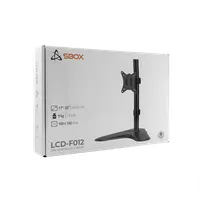 SBOX SBOX LCD-F012-2 monitor konzol 17"-32" 75x75;100x100 9 kg 1 db forgatható, dönthető, billenthető, kábelrendező, acél, műanyag, fekete #10