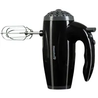 Hausberg HB-4119NG Kézi mixer 300W réztekercses motor 5 fokozat fekete dagasztás keverés 110 cm kábel #2