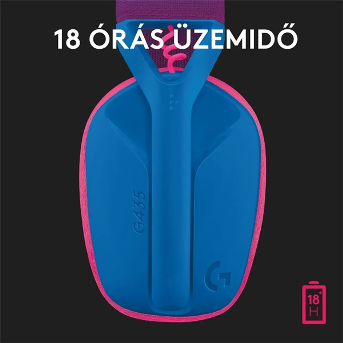 Logitech 981-001062 G435 Lightspeed kék #6