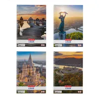 Herlitz 09542978 City kockás spirálfüzet A4 70 lapos
