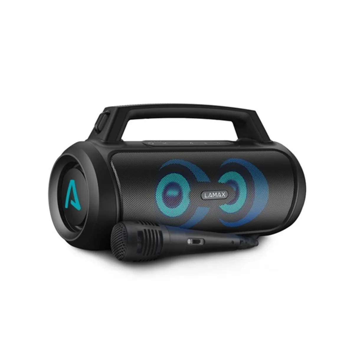 LAMAX LXPSMPGO1NNBA PartyGo1 100W Bluetooth hangszóró IP67 8000mAh BT 5.3 SD kártya lejátszás mikrofon csatlakozó #1