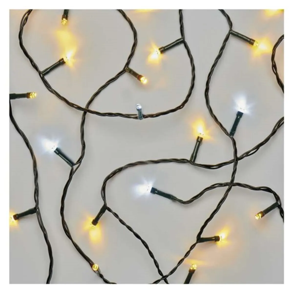 EMOS D4AN04 LED karácsonyi fényfüzér 8m 80LED IP44 kül-beltéri időzítős meleg fehér és hideg fehér #1