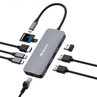 Verbatim 32152 CMH-09 USB-C Pro Multiport Hub HDMI Gigabit Ethernet SD microSD 5 USB-portok #2