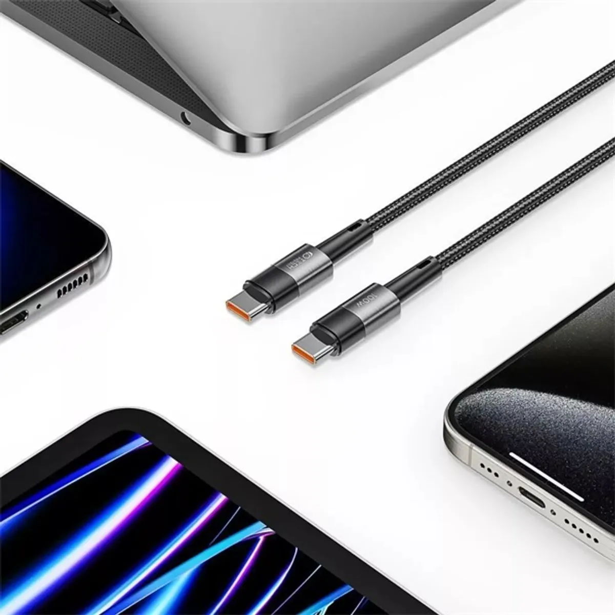 Haffner TP606058 USB-C kábel Fekete 300 cm adat- és töltőkábel #5