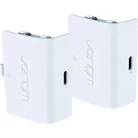 Venom VS2872 akkumulátor- és töltőkábel csomag fehér, 2x850 mAh akkumulátor, 3 m USB-C kábel, Series X és S kompatibilis