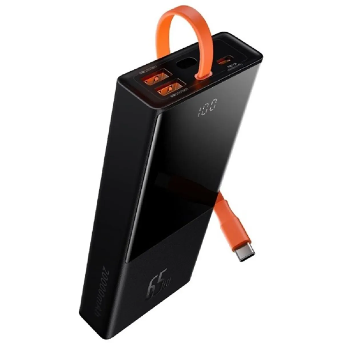Baseus PPJL000001 20000mAh power bank 65W USB-C PD 3 eszköz egyidejű töltése 2x USB-A fekete #2
