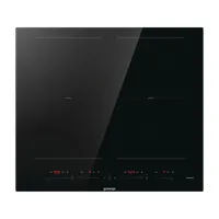 GORENJE 744136 Indukciós főzőlap 4 zónás 210 mm PowerBoost EggTimer ChildLock SliderTouch Kijelző Fekete 59 cm