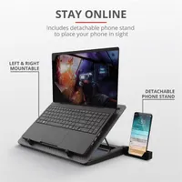 Trust 23581 laptop hűtőpad alumínium fekete 5 db 50 mm ventilátor #3