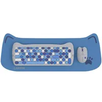 CANYON CNS-HSETW6BL-HU Kitty Edition billentyűzet és egér kék, Magyar, USB, vezeték nélküli, multimédia gombok, numerikus billentyűzet