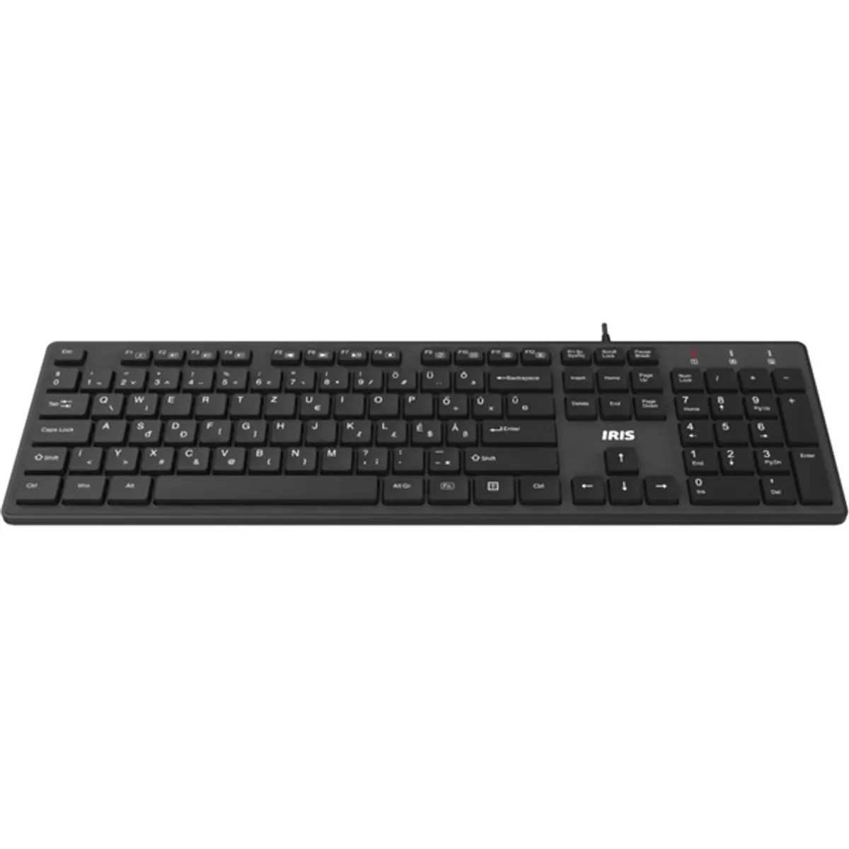 IRIS B-23 Slim billentyűzet USB 1,5 m Magyar kiosztás 105 gombos Fekete #3