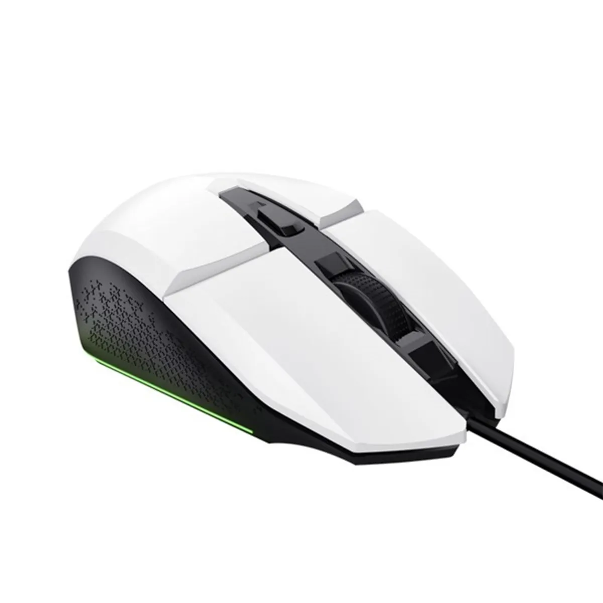 Trust 25066 GXT109W Felox fehér dpi 200-6400 6 gomb programozható rgb usb 2.0 vezetékes 150 cm #4