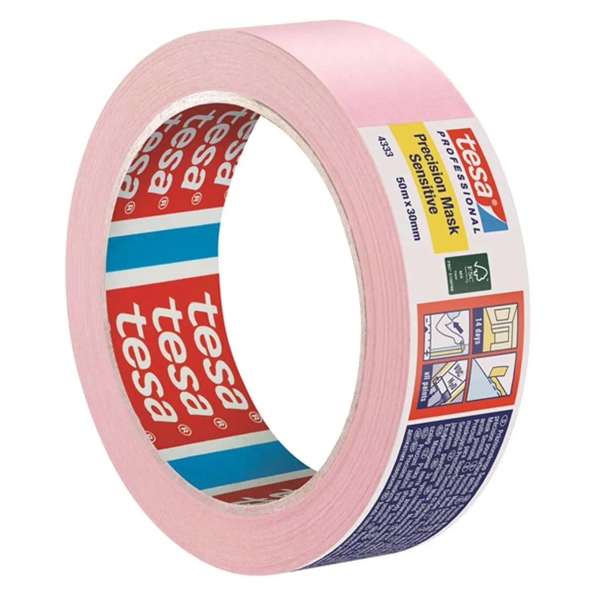 TESA 04333-00019-03 Sensitive papír hátlap rózsaszín 50x30mm ragasztószalag #2