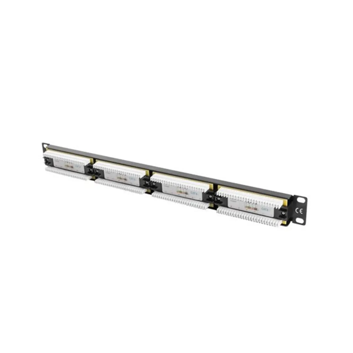 LANBERG PPU6-1024-B Patch panel 24 port 1U 19" CAT.6 fekete #5