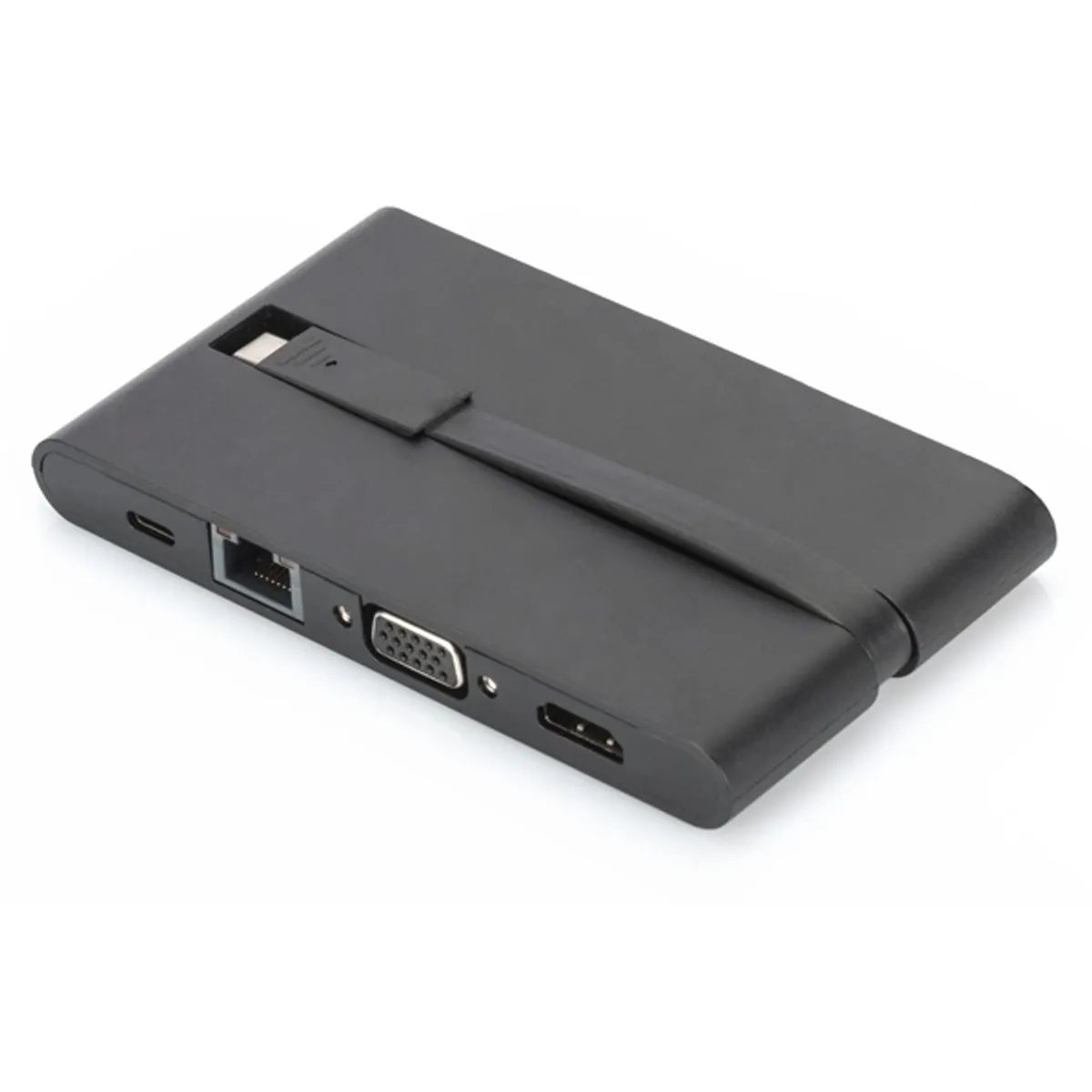 Digitus DA-70865 usb type-c univerzális utazó dokkoló 9-port hdmi 4k vga rj45 microsd sd mmc szürke #4
