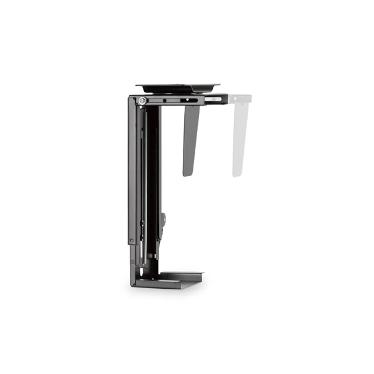 DIGITUS DA-90411 Univerzális asztali számítógép tartó 30-51 cm magas 8,8-20,3 cm szélesség 360° forgatás max. 10 kg acél fekete #4